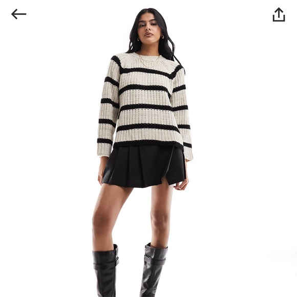 ASOS Pull & Bear striped sweater size XS - Picture 4 of 8